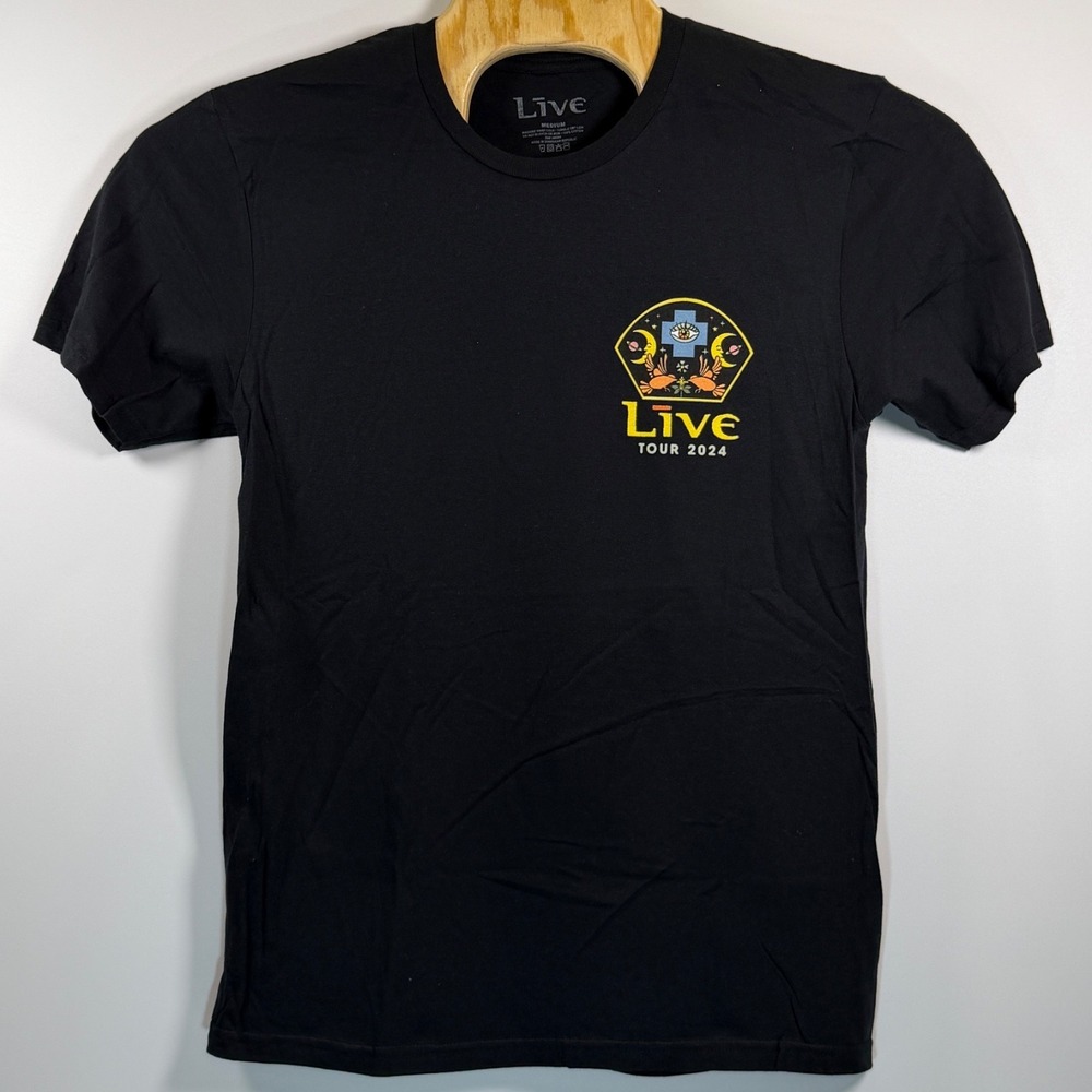 The Band Live 2024 Concert Tour T-Shirt Medium Black Unisex NWOT